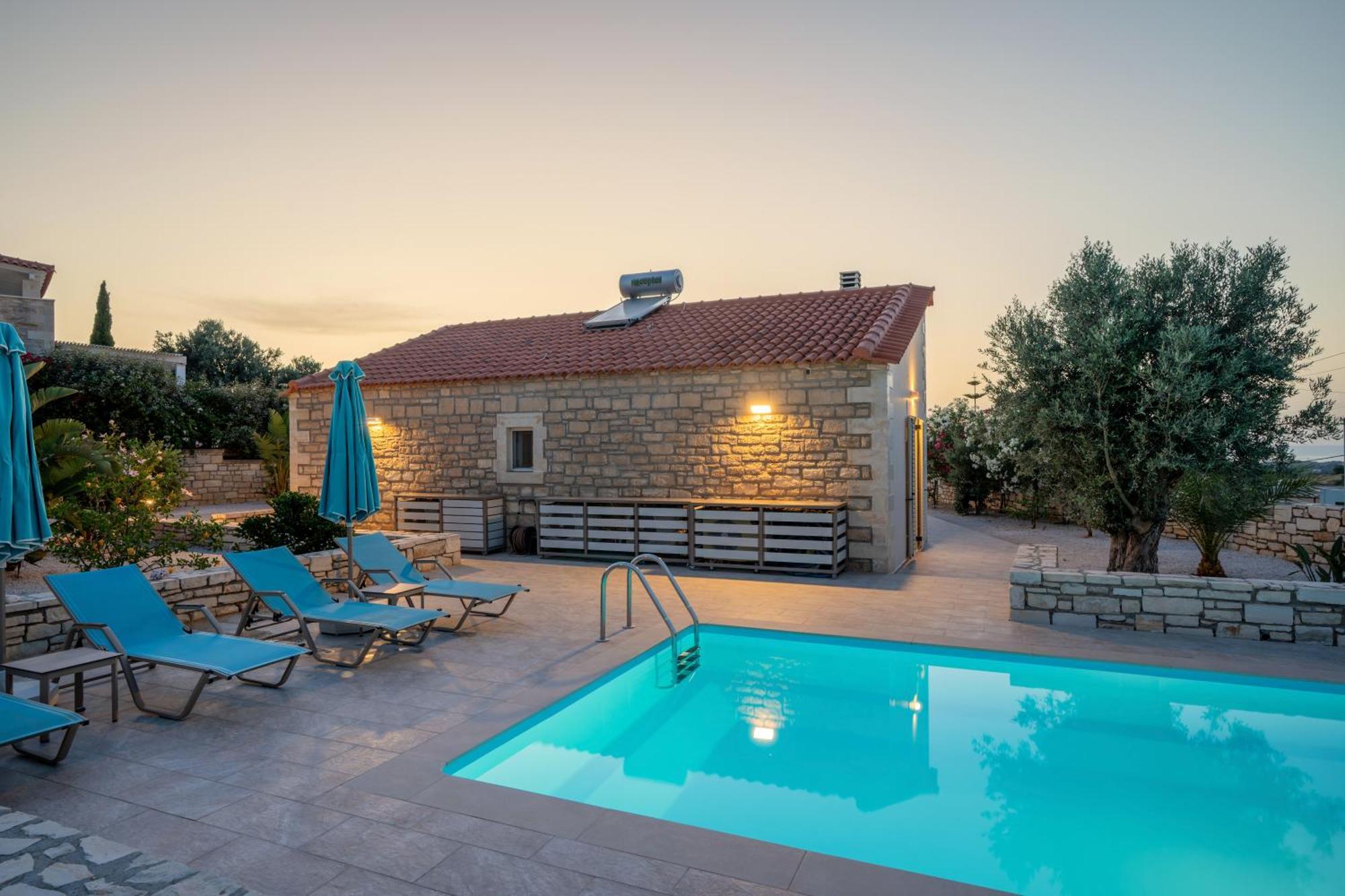 Villa Vasiliki Private Pool Erfoi ภายนอก รูปภาพ
